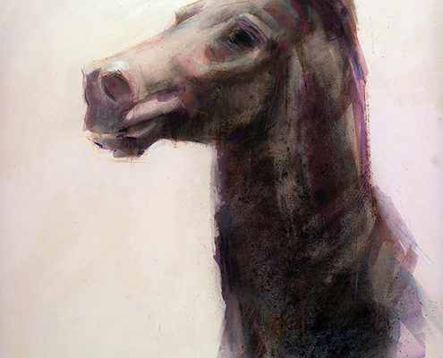 Richard Wills - Black Pony, Painting