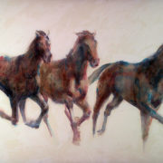 Richard Wills - Three Horses, Painting