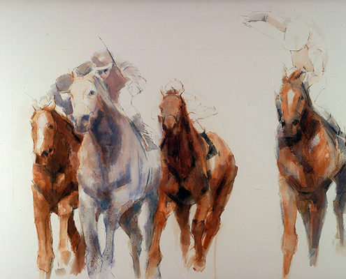 Richard Wills - To The Finish, Painting