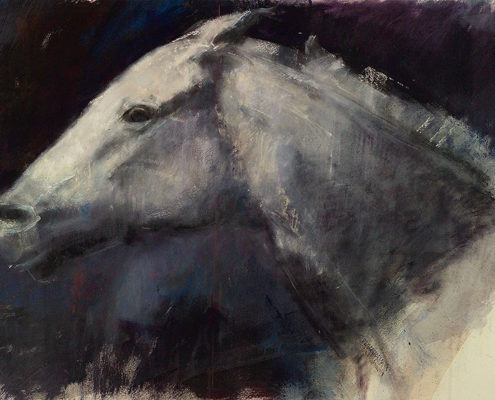 Richard Wills - White Horse, Painting