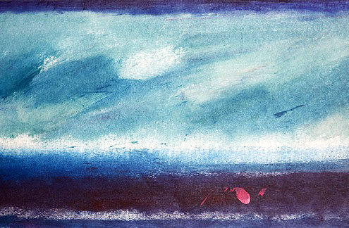 Richard Wills - Blue Abstract, Painting