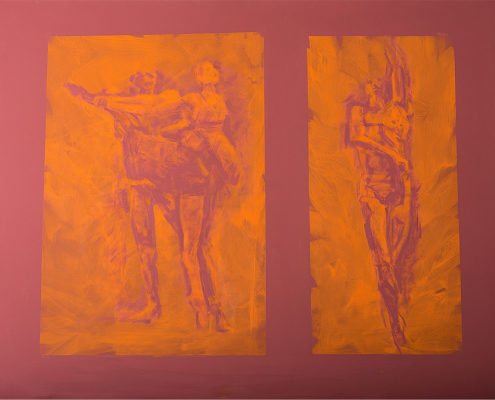 Richard Wills - Dancers in Panels, Painting