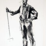 Richard Wills - Figure, Charcoal