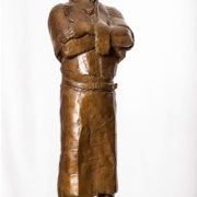 Richard Wills - Steel Worker Sculpture - Bronze