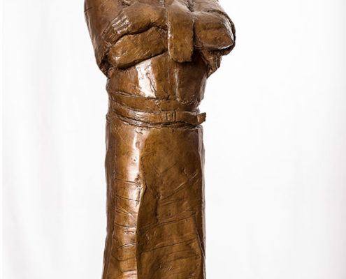 Richard Wills - Steel Worker Sculpture - Bronze