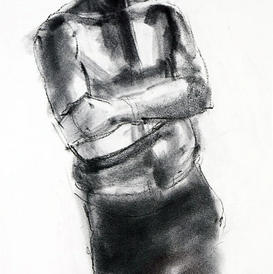 Richard Wills - Male Figure, Watercolour