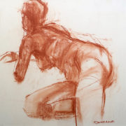 Richard Wills - Female Figure, Pastel