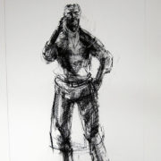 Richard Wills - Steel Worker, Charcoal