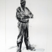 Richard Wills - Steel Worker, Charcoal